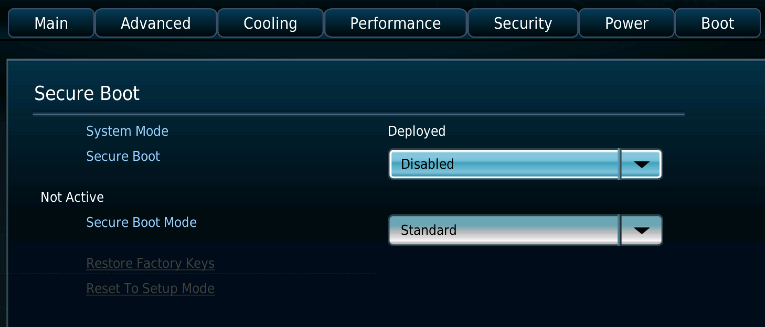 Aptio V BIOS 安全启动
